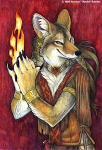 Rating: Safe Score: 0 Tags: 2002 5_fingers abstract_background anthro armlet black_nose bracelet braided_hair brown_hair canid canine canis claws clothed clothing coyote detailed e621 ear_piercing elemental_manipulation fingers fire fire_manipulation fur grey_body grey_fur hair hands_together inner_ear_fluff jewelry kyoht_luterman long_hair looking_aside magic male mammal necklace piercing red_background simple_background smile solo tan_body tan_fur topwear traditional_media_(artwork) tuft vest warm_colors werecanid werecanine werecoyote werecreature whiskers white_body white_fur yellow_eyes User: bunchy7s