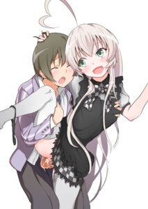 Rating: Explicit Score: 0 Tags: ahoge black_panties blush bow breast_grab breasts brown_hair checkered checkered_skirt closed_eyes clothed_sex female green_eyes haiyore!_nyaruko-san long_hair male namago nyaruko open_mouth panties panties_around_leg panties_around_one_leg penis pussy rule34 school_uniform sex short_hair silver_hair skirt straight thighhighs uncensored underwear vaginal_penetration white_legwear yasaka_mahiro User: bunchy7s