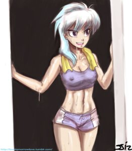 Rating: Questionable Score: 0 Tags: 2012 alternate_species big_breasts bottomwear breasts clothing cloud_chaser_(mlp) e621 female friendship_is_magic grandfathered_content hair hasbro human human_only humanized john_joseco long_hair mammal my_little_pony nipples not_furry open_mouth purple_eyes shorts solo sport text tongue towel url wet white_hair User: bunchy7s