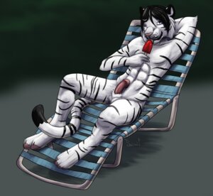 Rating: Explicit Score: 0 Tags: 2012 anthro balls biceps big_muscles chair e621 erection felid food fur furniture genitals hi_res humanoid_genitalia humanoid_penis keldrin leucistic licking looking_at_viewer lounge_chair male mammal muscular muscular_anthro muscular_male nude one_eye_closed pantherine penis popsicle solo stripes tail tiger tongue tongue_out unknown_artist wink User: bunchy7s