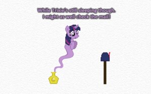 Rating: Safe Score: 0 Tags: bottle container crossover e621 english_text equid equine female friendship_is_magic fur genie hair hasbro horn mailbox mammal multicolored_hair my_little_pony mythological_creature mythological_equine mythology navitaserussirus purple_body purple_eyes purple_fur purple_hair solo text tumblr twilight_sparkle_(mlp) two_tone_hair unicorn User: bunchy7s