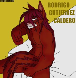 Rating: Questionable Score: 0 Tags: anthro brown_body brown_eyes canid canine e621 fox fur hunter hunterramirez inner_ear_fluff looking_at_viewer male mammal red_body red_ears red_fur red_inner_ear red_inner_ear_fluff red_tail simple_background sitting solo tail tuft watermark yellow_background User: bunchy7s