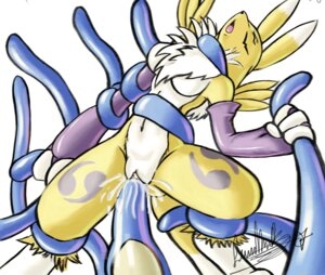 Rating: Explicit Score: 0 Tags: anthro armwear bandai_namco bodily_fluids breasts bridal_gauntlets canid canine clothing coiling countershading digimon digimon_(species) double_tomoe e621 egg egg_from_ovipositor egg_in_vagina egg_insertion eyes_closed facial_markings female fur genital_fluids genitals gloves handwear head_markings l1zardman mammal markings mostly_nude navel oviposition ovipositor penetration renamon restrained simple_background solo suspension tail tentacle_ovipositor tentacles tomoe_(symbol) vaginal vaginal_fluids vaginal_penetration vulva white_background yellow_body yellow_fur User: bunchy7s