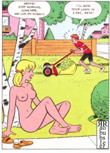 Rating: Explicit Score: 0 Tags: archie_andrews archie_comics ass backyard betty_and_veronica betty_cooper blonde_hair breasts female lawn_mower nude rabblerouser rule34 User: bunchy7s