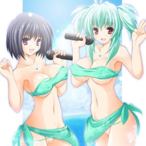 Rating: Questionable Score: 0 Tags: 2girls :d antenna_hair aqua_hair bandeau bare_shoulders bikini black_cat_(series) black_hair blue_hair blush bottomless breasts cleavage cloud crossover erect_nipples female female_only green_hair holding idol jewelry kirisaki_kyouko large_breasts microphone multiple_females multiple_girls navel necklace nipples ocean open_mouth outdoors print_bikini public_nudity purple_eyes purple_hair pussy red_eyes rule34 run_elsie_jewelria sarong sea short_hair short_twintails singing sky smile standing star star_print strapless strapless_bikini strapless_swimsuit sunlight sweat swimsuit tied_hair to_love-ru top twintails uncensored underboob v water womi User: bunchy7s