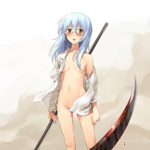 Rating: Explicit Score: 0 Tags: blood blue_hair female flat_chest glasses long_hair mosha no_bra no_panties open_clothes open_shirt psyren red_hair rule34 sakurako_amamiya scythe shirt virgin User: bunchy7s