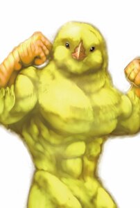 Rating: Safe Score: 0 Tags: abs anthro avian beak biceps bird canary digital_media_(artwork) digital_painting_(artwork) e621 feathers finch fist flexing gweek half-length_portrait looking_at_viewer male muscular muscular_anthro muscular_male nude oscine painting_(artwork) passerine pecs portrait pose raised_arm raised_fist raised_hand simple_background solo white_background yellow_body yellow_feathers User: bunchy7s