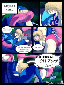 Rating: Explicit Score: 0 Tags: 3:4 amphibian animal_noises anthro blonde_hair blue_body blush blush_lines bodily_fluids breasts brown_eyes cherry_the_trainer_(redimplight) clothed clothing comic croaking cum cunnilingus detailed_background digital_media_(artwork) duo e621 english_text erection eyes_closed fellatio female female_on_anthro footwear forest generation_6_pokemon genital_fluids genitals grass greninja hair human human_on_anthro interspecies legwear light_body light_skin long_tongue looking_back loom_(sound_effect) male male/female male_on_human mammal narrowed_eyes night nintendo open_mouth oral outside panties pattern_clothing pattern_footwear pattern_legwear pattern_socks penile penis pink_clothing pink_underwear plant pokemon pokemon_(species) pokephilia profanity redimplight sex smile socks sound_effects striped_clothing striped_footwear striped_socks stripes tan_eyes tan_hair text tilde_after_text tongue tongue_out topless tree underwear vaginal yelling yellow_eyes zero_(redimplight) User: bunchy7s