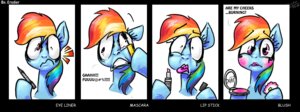 Rating: Safe Score: 0 Tags: blue_body blue_fur blush comic e621 english_text equid equine erudier eyeliner female feral friendship_is_magic frown fur hair hasbro horse lipstick long_hair looking_at_viewer makeup mammal mascara multicolored_hair my_little_pony open_mouth pony purple_eyes purple_hair rainbow_dash_(mlp) rainbow_hair solo teeth text User: bunchy7s
