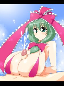 Rating: Explicit Score: 0 Tags: 1boy 1girls alternate_breast_size big_breasts big_penis blush breasts cleavage cum cum_between_breasts ejaculation ejaculation_between_breasts female highres huge_breasts kagiyama_hina large_breasts male paizuri paizuri_on_lap penis rule34 straight swimsuit touhou uncensored wedge User: bunchy7s