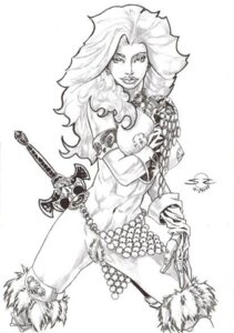 Rating: Explicit Score: 0 Tags: 1girls 2007 artist_request chainmail_bikini dated female female_only marvel marvel_comics monochrome red_sonja red_sonja_(comics) rule34 signature solo tagme User: bunchy7s