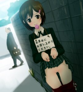 Rating: Questionable Score: 0 Tags: brown_eyes brown_hair buruma buruma_pull condom condom_in_mouth depth_of_field doll_anatomy female hair_ornament hairclip mouth_hold no_panties no_pussy no_vagina original plaid plaid_skirt prostitution public pussy pussy_juice rule34 school_uniform short_hair sign skirt skirt_lift tartan translation_request wadapen wadapen's_short_brown-haired_girl wet_pussy User: bunchy7s