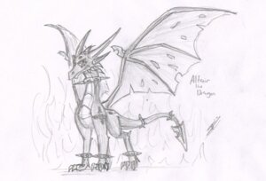 Rating: Safe Score: 0 Tags: altair_(altair_the_dragon) altair_the_dragon ambiguous_gender armor claws collar digitigrade dragon e621 feral fire horn looking_at_viewer membrane_(anatomy) membranous_wings monochrome mythological_creature mythological_scalie mythology scalie sketch solo tail wings User: bunchy7s