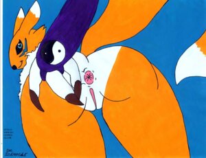 Rating: Explicit Score: 0 Tags: anthro anus bandai_namco black_sclera blue_eyes butt canid canine countershading digimon digimon_(species) dipstick_tail doc_icenogle e621 female fur genitals hi_res mammal markings multicolored_body multicolored_fur multicolored_tail renamon solo tail tail_markings traditional_media_(artwork) two_tone_body two_tone_fur two_tone_tail vulva white_body white_fur white_tail yellow_body yellow_fur yellow_tail yin_yang User: bunchy7s