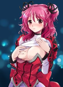 Rating: Explicit Score: 0 Tags: 1girls akina_tsukako areola_slip areolae blue_background blush breast_clinging breasts brown_eyes cheria_barnes female framed_breasts pink_hair rule34 tales_of_(series) tales_of_graces tied_hair twintails two_side_up undressing User: bunchy7s