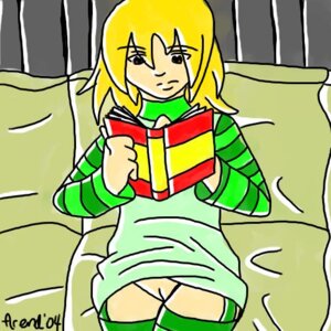 Rating: Explicit Score: 0 Tags: blonde_hair female gum_(jsr) jet_set_radio lying_on_bed no_panties pussy reading rule34 tagme User: bunchy7s