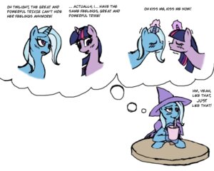 Rating: Safe Score: 0 Tags: clothing duo e621 english_text equid equine fantasy female female/female feral friendship_is_magic fur hair hasbro hat headgear headwear hey_arnold! horn kissing mammal multicolored_hair my_little_pony mythological_creature mythological_equine mythology nickelodeon parody purple_body purple_fur purple_hair simple_background text trixie_(mlp) twilight_sparkle_(mlp) two_tone_hair unicorn unknown_artist white_background User: bunchy7s