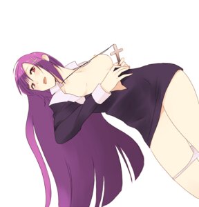 Rating: Explicit Score: 0 Tags: 1girls breasts clothing cross female kannagi koutarou_(artist) long_hair medium_breasts no_bra nun open_clothes open_shirt panties panty_pull purple_hair rule34 shirt tagme underwear white_panties zange User: bunchy7s