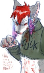 Rating: Questionable Score: 0 Tags: 3:5 alternative_fashion anthro blood bodily_fluids canid canine canis clothed clothing digital_media_(artwork) e621 ear_tails glamfur gore goth half-length_portrait heterochromia male mammal midriff nitrogen portrait solo wolf User: bunchy7s Rating: Questionable Score: 0 Tags: 3:5 alternative_fashion anthro blood bodily_fluids canid canine canis clothed clothing digital_media_(artwork) e621 ear_tails glamfur gore goth half-length_portrait heterochromia male mammal midriff nitrogen portrait solo wolf User: bunchy7s