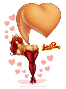 Rating: Explicit Score: 0 Tags: 2013 anthro big_breasts big_butt big_tail breasts brown_nose butt clothing e621 female fluffy fluffy_tail freckles green_eyes hair heart_symbol legwear lips long_hair looking_at_viewer mammal nipples orange_body orange_skin penny_flynn pose presenting presenting_hindquarters red_hair rodent sciurid smile solo stockings tail tree_squirrel white_body white_skin zaftigbunnypress User: bunchy7s