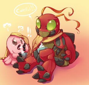 Rating: Safe Score: 0 Tags: 2013 baby_digimon bandai_namco beverage brown_eyes container cup digimon digimon_(species) duo e621 english_text exclamation_point feral food green_eyes male motimon neonate open_mouth pink_background pink_body red_body scarf simple_background tea tentomon text tizzle_bizzle young User: bunchy7s