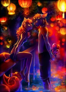 Rating: Safe Score: 0 Tags: anthro anthrofied candy canid canine dessert detailed_background duo e621 felid female food generation_1_pokemon generation_4_pokemon lamp lantern luxio male male/female mammal mingchee_(character) multi_tail nintendo outside paper_lantern pokemon pokemon_(species) pokemorph restricted_palette romantic romantic_ambiance romantic_couple side_view tail tamberella vulpix User: bunchy7s