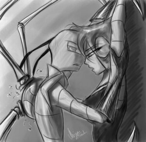 Rating: Safe Score: 0 Tags: alien captured duo e621 fantasyisland female gaz_membrane human invader_zim irken love male mammal monochrome nickelodeon not_furry pak yunaki zim_(invader_zim) User: bunchy7s