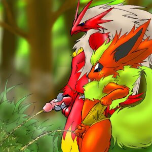 Rating: Explicit Score: 0 Tags: anthro balls blaziken camiod casual_exposure color day dominant_feral eeveelution flareon forest fur furry furry_only furry_tail male male_only multiple_males nintendo outdoors peeing peeing_in_bush peeing_together penis pointy_ears pokemon pokemon_(species) red_fur rule34 side_view standing tagme tail testicles urination urine User: bunchy7s