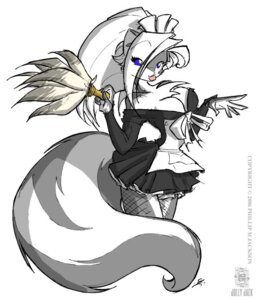Rating: Safe Score: 0 Tags: 2006 alternative_fashion anthro big_breasts blue_eyes breasts chloe_sinclaire cleaning_tool clothed clothing conditional_dnp e621 ero_lolita feather_duster female fur grey_body grey_fur hair j-fashion jollyjack lolita_(fashion) maid_uniform mammal mephitid multicolored_body multicolored_fur simple_background skunk solo striped_skunk tail two_tone_body two_tone_fur uniform white_background white_body white_fur white_hair User: bunchy7s