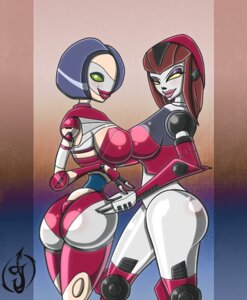 Rating: Questionable Score: 0 Tags: 2girls ass betty_(scrapland) breast_press breasts courtney_gears female female_only jinshi0k large_breasts multiple_females multiple_girls ratchet_and_clank rear_view robot rule34 scrapland yuri User: bunchy7s
