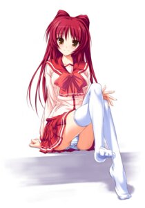 Rating: Explicit Score: 0 Tags: blue_panties bow clothing crossed_legs feet female kousaka_tamaki legs_crossed long_hair miniskirt panchira_sit panties pantyshot pantyshot_(sitting) pantyshot_sitting pleated_skirt red_hair ribbon rule34 school_uniform seifuku serafuku simple_background sitting skirt solo stockings striped striped_panties tenmaso thighhighs to_heart_(series) to_heart_2 underwear upskirt white_legwear white_thighhighs yellow_eyes User: bunchy7s