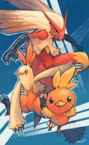 Rating: Safe Score: 0 Tags: ambiguous_gender anthro avian bird blaziken combusken dmax e621 evolutionary_family generation_3_pokemon group nintendo pokemon pokemon_(species) torchic User: bunchy7s