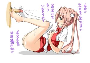 Rating: Explicit Score: 0 Tags: asymmetrical_clothes barefoot bottomless clothes cum cum_on_body cum_on_feet cum_on_lower_body cum_on_thighs ejaculation feet female footjob footjob_with_legwear green_eyes hair_ornament long_hair male mushi024 one_thighhigh original original_character penis pink_hair premature_ejaculation rule34 school_uniform single_sock single_thighhigh skirt skirt_lift socks socks_removed straight thigh_socks thighhighs toes translated uncensored white_socks User: bunchy7s