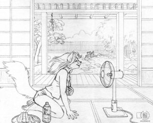 Rating: Safe Score: 0 Tags: 2010 anthro asian biped carpet e621 east_asian_architecture electric_fan felid female kacey mammal monochrome oscillating_fan sitting sketch solo tail wind User: bunchy7s