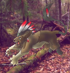 Rating: Safe Score: 0 Tags: ambiguous_gender detailed_background e621 felid feral forest low_res mammal nature outside plant raven-dynamo solo tree User: bunchy7s