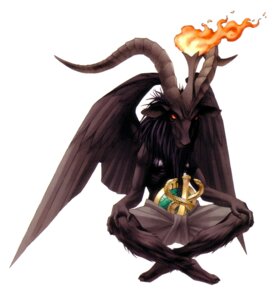 Rating: Safe Score: 0 Tags: anthro atlus baphomet_(deity) bovid bovid_horn caprine caprine_demon caprine_horn deity demon e621 feathered_wings feathers female fire goat goat_demon goat_horn hi_res horn kazuma_kaneko mammal megami_tensei mythology red_eyes sega simple_background solo suggestive white_background wings User: bunchy7s