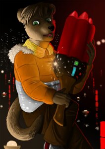 Rating: Safe Score: 0 Tags: 2013 anthro e621 fidchellvore firework_launcher lights male mammal mustelid night open_mouth otter solo tail User: bunchy7s