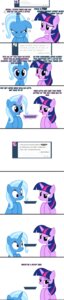 Rating: Questionable Score: 0 Tags: absurd_res alternate_species breaking_the_fourth_wall comic comment dialogue digital_media_(artwork) duo e621 english_text equid equine female female/female friendship_is_magic fur genie hair hasbro hi_res horn horse long_image mailbox mammal multicolored_hair my_little_pony mythological_creature mythological_equine mythology navitaserussirus purple_body purple_eyes purple_fur purple_hair tall_image text trixie_(mlp) twilight_sparkle_(mlp) two_tone_hair unicorn User: bunchy7s