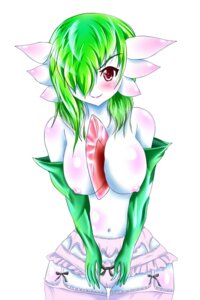 Rating: Questionable Score: 0 Tags: armwear big_breasts blush breasts clothing e621 elbow_gloves female gardevoir garter_belt garter_straps generation_3_pokemon gloves green_hair hair handwear hanging_breasts legwear lingerie looking_at_viewer mammal navel nintendo nipples not_furry panties pokemon pokemon_(species) red_eyes ribbons smile smirk solo stockings thigh_highs underwear white_body yurikuro User: bunchy7s