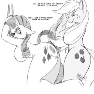 Rating: Explicit Score: 0 Tags: 1:1 2013 anthro anthrofied applejack_(mlp) bdsm bent_over blush bodily_fluids bondage bound breasts butt butt_slap conditional_dnp cutie_mark dialogue dominant dominant_female drooling duo e621 earth_pony english_text equid equine female female/female freckles friendship_is_magic greyscale hair hanging_breasts hasbro horn horse horse_tail long_hair mammal monochrome motion_lines my_little_pony mythological_creature mythological_equine mythology open_mouth pony raised_tail rarity_(mlp) restrained rope saliva side_boob simple_background slap spanking submissive submissive_female suirano tail text tongue tongue_out unicorn white_background User: bunchy7s