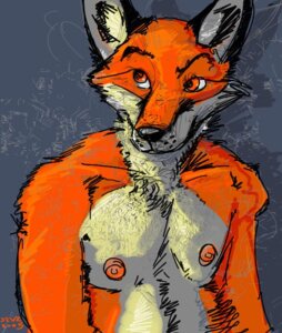 Rating: Safe Score: 0 Tags: anthro biped body_hair canid canine countershade_face countershade_torso countershading digital_media_(artwork) e621 fox front_view grey_background half-length_portrait happy_trail java looking_away looking_up male mammal nipples nude orange_body orange_eyes orange_nipples orange_theme portrait signature simple_background sketch solo three-quarter_view white_body white_countershading User: bunchy7s