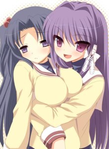 Rating: Explicit Score: 0 Tags: 2girls breasts clannad female fujibayashi_kyou hair_intakes hikarizaka_private_high_school_uniform ichinose_kotomi large_breasts long_hair multiple_females multiple_girls photoshop_(medium) purple_eyes purple_hair rule34 school_uniform two_side_up yukizuki_chikuba yuri User: bunchy7s