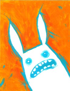 Rating: Safe Score: 0 Tags: 2007 abstract_background ambiguous_gender blue_eyes e621 ear_tuft eyefuck feral fur lagomorph leporid mammal open_mouth orange_background rabbit reaction_image roux_(artist) semi-anthro simple_background solo soul_devouring_eyes teeth tomhoshino traditional_media_(artwork) tuft white_body white_fur User: bunchy7s