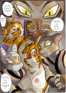 Rating: Explicit Score: 0 Tags: anthro bdsm better_late_than_never bound breasts claws comic daigaijin dialogue dominant dominant_female dreamworks e621 english_text eye_contact felid female female/female group imminent_rape imminent_sex kung_fu_panda leopard looking_at_another mammal mask master_tigress nipples nude open_mouth painting_(artwork) pantherine paws red_eyes rope stripes submissive submissive_female teeth text tiger traditional_media_(artwork) traditional_painting_(artwork) traditional_watercolor_(artwork) wan_wu watercolor_(artwork) wing_wu wu_sisters yellow_eyes User: bunchy7s