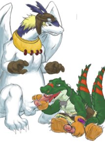Rating: Explicit Score: 0 Tags: anthro crocodile crocodilian dandy_the_crocodile dragon legendz male male_only reptile rule34 scalie shiron tagme User: bunchy7s