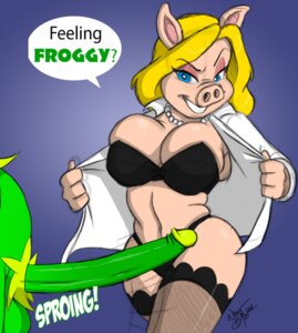 Rating: Explicit Score: 0 Tags: 2011 aeolus06 bra clothing interspecies kermit_the_frog male miss_piggy muppets panties penis rule34 tagme User: bunchy7s