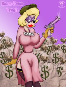 Rating: Safe Score: 0 Tags: anthro big_breasts bigtyme black_hair blonde_hair boom-boom_beagle breasts canid canine clothed clothing disney domino_mask dress ducktales ducktales_(1987) e621 eyemask eyewear female gloves gun hair half-closed_eyes handwear hat headgear headwear legwear lipstick looking_at_viewer makeup mammal mask money_bag narrowed_eyes purple_background ranged_weapon simple_background smoke solo stockings watermark weapon User: bunchy7s