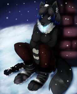 Rating: Safe Score: 0 Tags: 2012 anthro black_body black_eyes black_fur black_hair black_nose blue_eyes blue_hair bottomwear canid canine canis clothing digital_media_(artwork) e621 ear_piercing female fluffy fluffy_tail fur gloves hair handwear heterochromia jacket mammal multicolored_hair night outside pants piercing ranged_weapon sky snow snowing solo tail topwear two_tone_hair weapon winter wolf wolflady User: bunchy7s