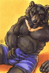 Rating: Explicit Score: 0 Tags: 2011 5_fingers amber_eyes anthro bear black_bear black_body black_fur blotch boxer_briefs bulge claws clothed clothing detailed_bulge e621 erection erection_under_clothing fingers fur genital_outline hi_res looking_at_viewer male mammal moon_bear muscular muscular_anthro muscular_male navel pecs penis_outline pose purple_clothing purple_underwear scratches_volume_5 simple_background sitting slightly_chubby solo tenting topless traditional_media_(artwork) underwear underwear_only ursine yellow_background User: bunchy7s