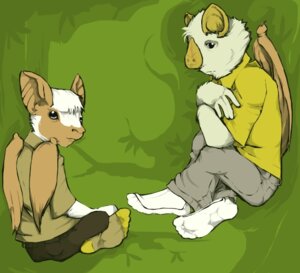 Rating: Safe Score: 0 Tags: 2012 5_toes anthro bat clothing duo e621 feathered_wings feathers feet footwear green_background hair hindpaw legwear male mammal membrane_(anatomy) membranous_wings paws simple_background socks thecruelseasons toes wings User: bunchy7s